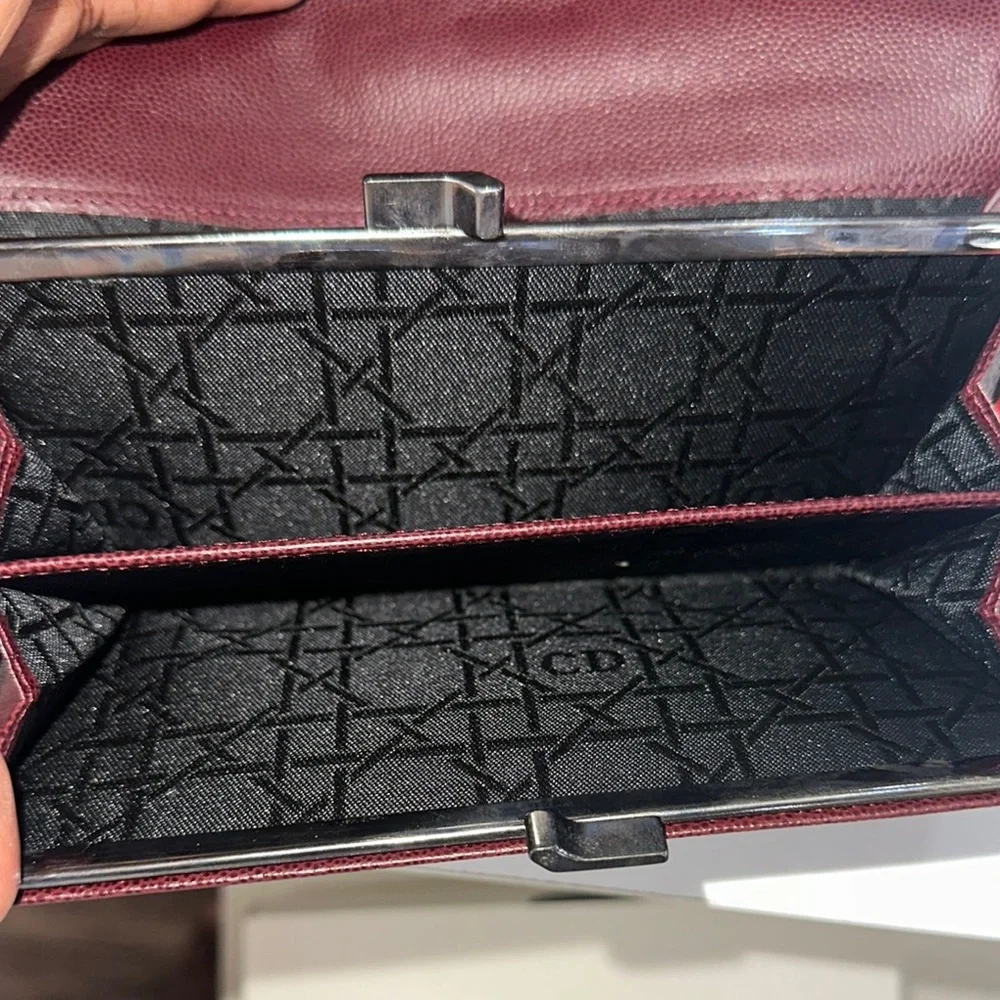 Dior Burgundy Wallet